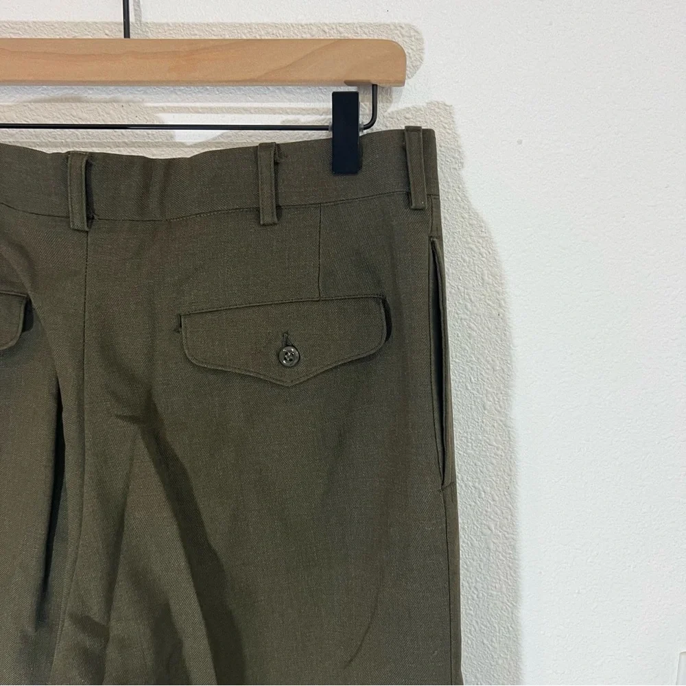 Men's Wool Army Green Pants